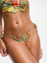 Фото #3 товара Only tie side bikini bottoms in bright 70s floral