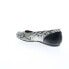 Softwalk Sonoma S1862-028 Womens Gray Leather Slip On Ballet Flats Shoes