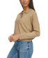 Women's Long Sleeve Polo Collar Top