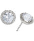 ფოტო #2 პროდუქტის Crystal Halo Stud Earrings