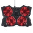 Trust GXT 278 - 43.9 cm (17.3") - 4 pc(s) - Black - Red - Fan fail - USB