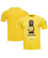 Фото #1 товара Men's LeBron James Gold Los Angeles Lakers #6 Caricature T-shirt