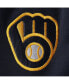 ფოტო #3 პროდუქტის Men's Navy Milwaukee Brewers Big and Tall Mesh Team Shorts