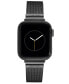 ფოტო #1 პროდუქტის Women's Dark Gray Stainless Steel Mesh Band Compatible with 42mm, 44mm, 45mm, Ultra and Ultra 2 Apple Watch