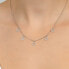 Timeless silver necklace with zircons NCL19W