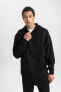 Erkek Sweatshirt Siyah B4770ax/bk81