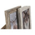 Фото #3 товара Фото рамка Home ESPRIT Белый Натуральный Стеклянный полистирол Скандинавский 19,5 x 2 x 24,5 cm (2 штук)