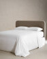 Фото #8 товара (400 thread count) sateen flat sheet with trim