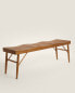 Фото #5 товара Wood and rattan bench