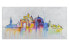 Acrylbild Bucharest Skyline Silhouette - фото #1