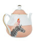 Cockatoo and Zebra Teapot