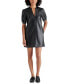 ფოტო #1 პროდუქტის Women's Jane Puff-Sleeve Faux-Leather Dress