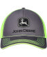 Фото #3 товара Men's Charcoal John Deere Classic Neon Trucker Adjustable Hat