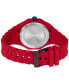 Men's Grail Quartz Red Silicone Watch 42mm