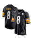 Фото #2 товара Men's Kenny Pickett Black Pittsburgh Steelers Player Game Jersey