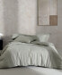 Фото #1 товара Organic Earth Solid Cotton Sateen 3 Piece Duvet Cover Set, Queen