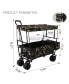 Фото #9 товара Outdoor Garden Park Utility Kids Wagon Portable Beach Trolley Cart Camping Foldable Folding Wagon