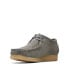 Фото #8 товара Clarks Wallabee 26170535 Mens Gray Suede Oxfords & Lace Ups Casual Shoes