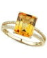 ფოტო #1 პროდუქტის Citrine (3.0 ct. t.w.) & Diamond (1/10 ct. t.w.) Ring in 14k Gold