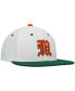 Men's White and Green Miami Hurricanes On-Field Baseball Fitted Hat