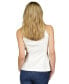 ფოტო #2 პროდუქტის Women's Linen Sleeveless Button-Front Top