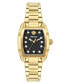 ფოტო #1 პროდუქტის Women's Swiss Gold Ion-Plated Stainless Steel Bracelet Watch 45x36mm