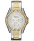 ფოტო #1 პროდუქტის Women's Riley Two Tone Stainless Steel Bracelet Watch 38mm