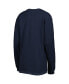 ფოტო #3 პროდუქტის Women's Navy Notre Dame Fighting Irish Surf Plus Size Southlawn Waffle-Knit Thermal Tri-Blend Long Sleeve T-shirt