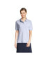 Фото #1 товара Women's School Uniform Tall Short Sleeve Mesh Polo Shirt