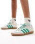 Фото #5 товара adidas Originals Samba trainers in off white and green