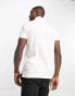 Tommy Hilfiger 1985 icon logo slim fit pique polo shirt in white