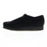 Фото #5 товара Clarks Wallabee 26155519 Mens Black Suede Lace Up Oxfords Casual Shoes