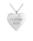 ფოტო #3 პროდუქტის Heart Inspirational Message Best Words Describe Your Mother Heart Pendant Necklace For Women Mom .925 Sterling Silver Custom Engraved