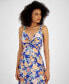 Фото #4 товара Women's Floral-Print Twist-Detail Maxi Dress