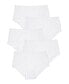 ფოტო #1 პროდუქტის Plus Size Stretch Cotton Brief 5-Pack