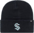 Фото #1 товара '47 Brand NHL Seattle Kraken Wool Hat Haymaker Black Knit Beanie Hat