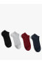 Фото #2 товара Basic 4'lü Patik Çorap Seti Çok Renkli