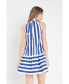 Women's Striped Halter Dress