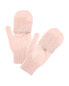 Фото #2 товара Перчатки из кашемира Scott & Scott London сшитые краем и петлей для женщин Розовые