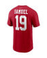 Фото #1 товара Men's Deebo Samuel Scarlet San Francisco 49ers Player Name and Number T-shirt