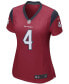 Фото #2 товара Толстовка Nike женская Deshaun Watson Houston Texans Player Game Jersey - красная
