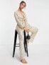 Фото #4 товара Style Cheat tie front sequin jumpsuit in gold
