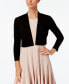 Cropped Open-Front Cardigan