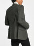 Фото #4 товара ASOS DESIGN super skinny blazer in khaki texture