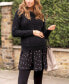 ფოტო #7 პროდუქტის Women's Double Layer Maternity Nursing Tunic Dress