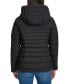 Women's Hooded Packable Puffer Coat Черный, XS - фото #2