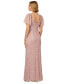 ფოტო #2 პროდუქტის Women's Beaded Sequin Mesh Gown