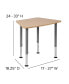 Фото #9 товара Hex Collaborative Adjustable Student Desk - Home And Classroom