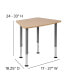 Hex Collaborative Adjustable Student Desk - Home And Classroom