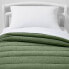 Фото #1 товара Toddler Channel Jersey Kids' Comforter Green - Pillowfort